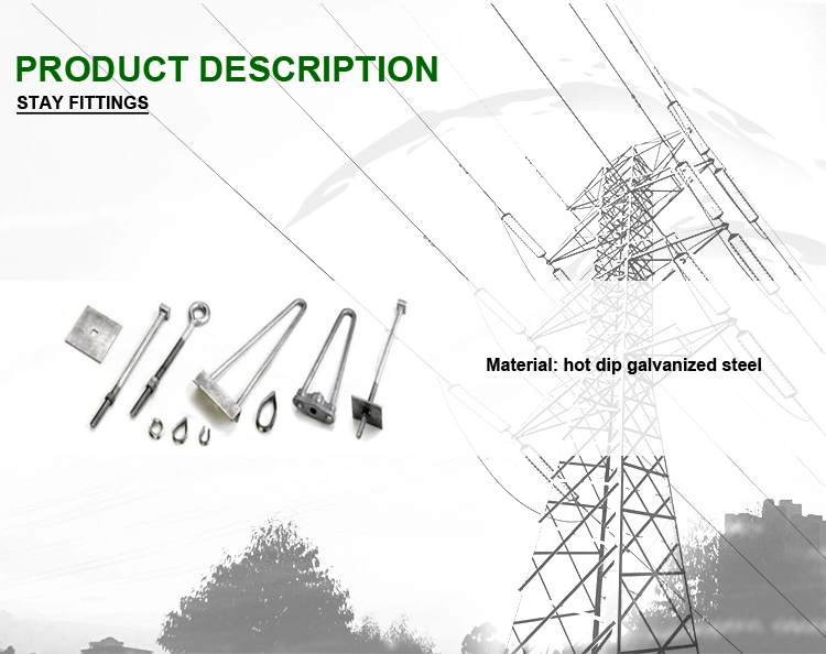 Power Fitting Stay Assembly Set Stay Rod with Turnbuckle and Thimble